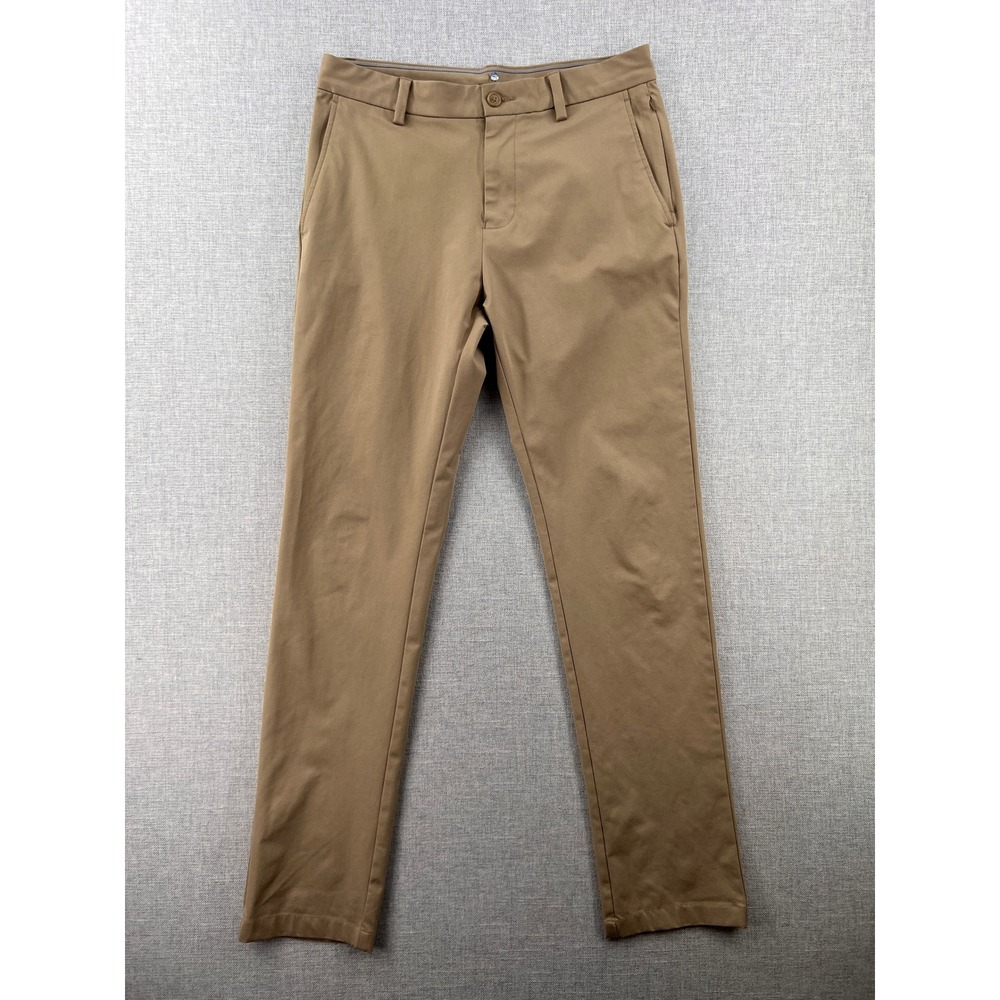 Southern Tide Jack Performance Pant Men 32x33 Khaki Tan Straight Leg Golf Tech c